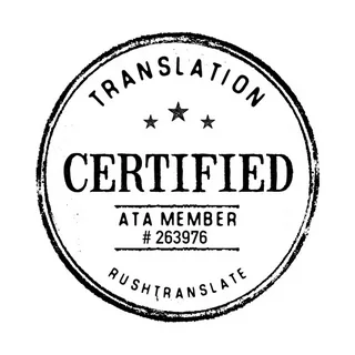 Certified translation 