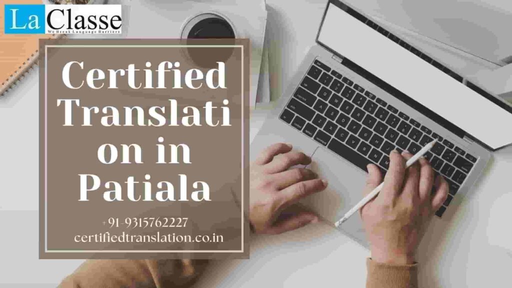 Certified Translation in Patiala