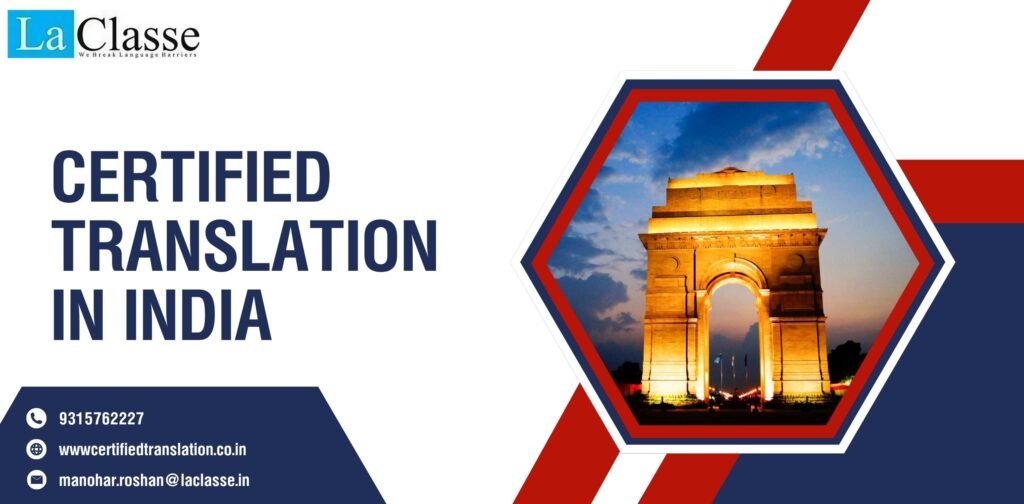 Certified Translation in India